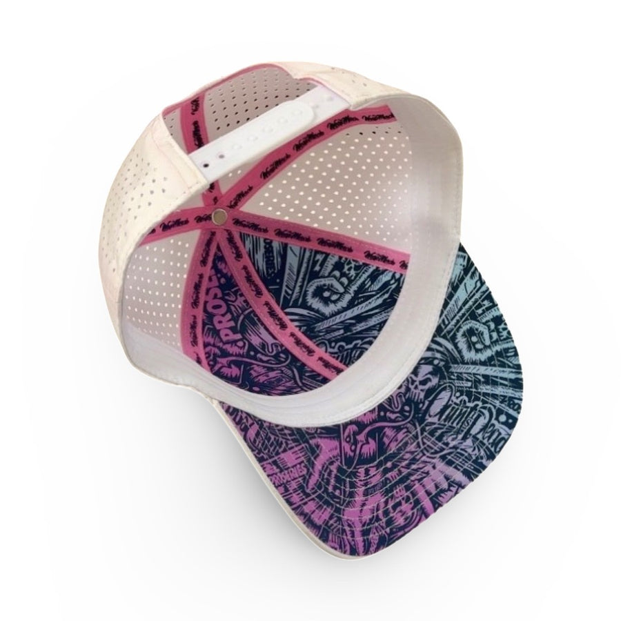 PAINT IS DEAD White Pink and Blue Easter Hat - Wrap Merch PAINT IS DEAD White Pink and Blue Easter Hat - Wrap Merch