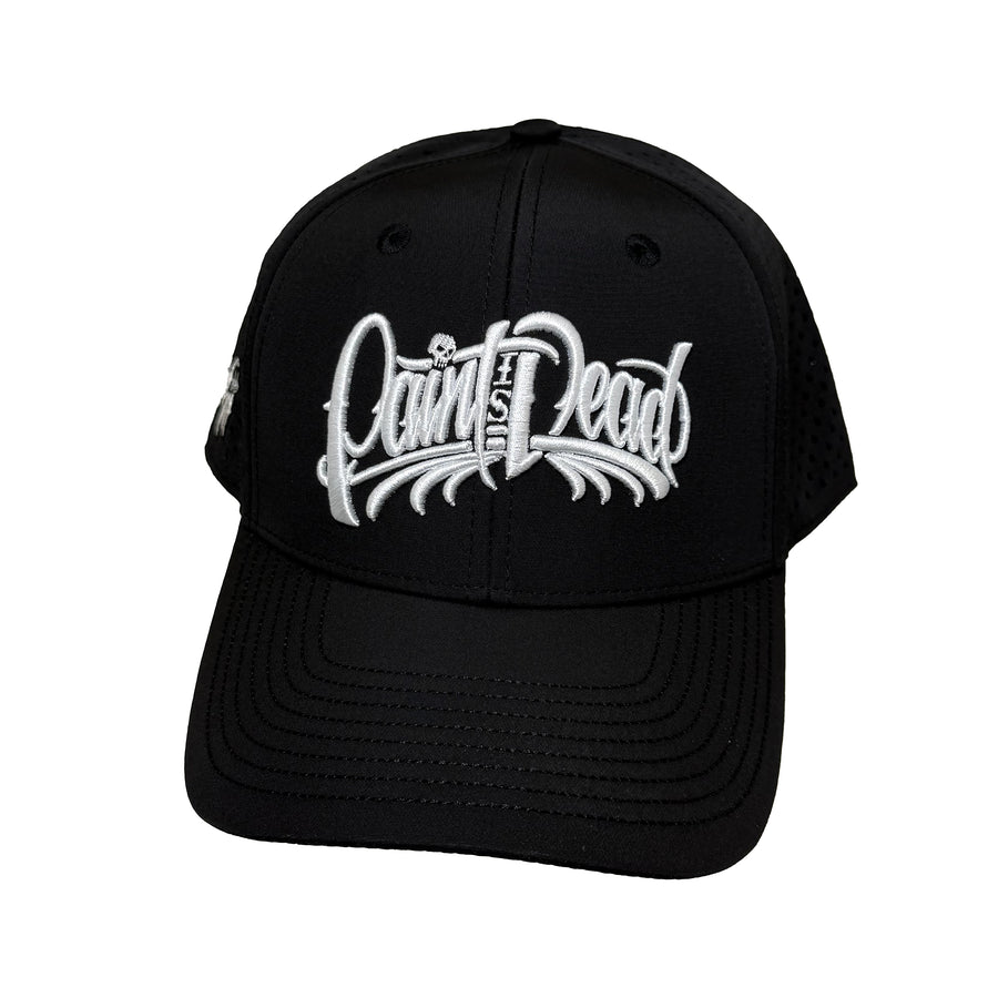 *Limited edition* Paint is Dead – Black & White Embroidered Hat  *Limited edition* Paint is Dead – Black & White Embroidered Hat