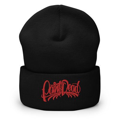 "Paint Is Dead" Black Beanie - Paint is Dead Merchandise