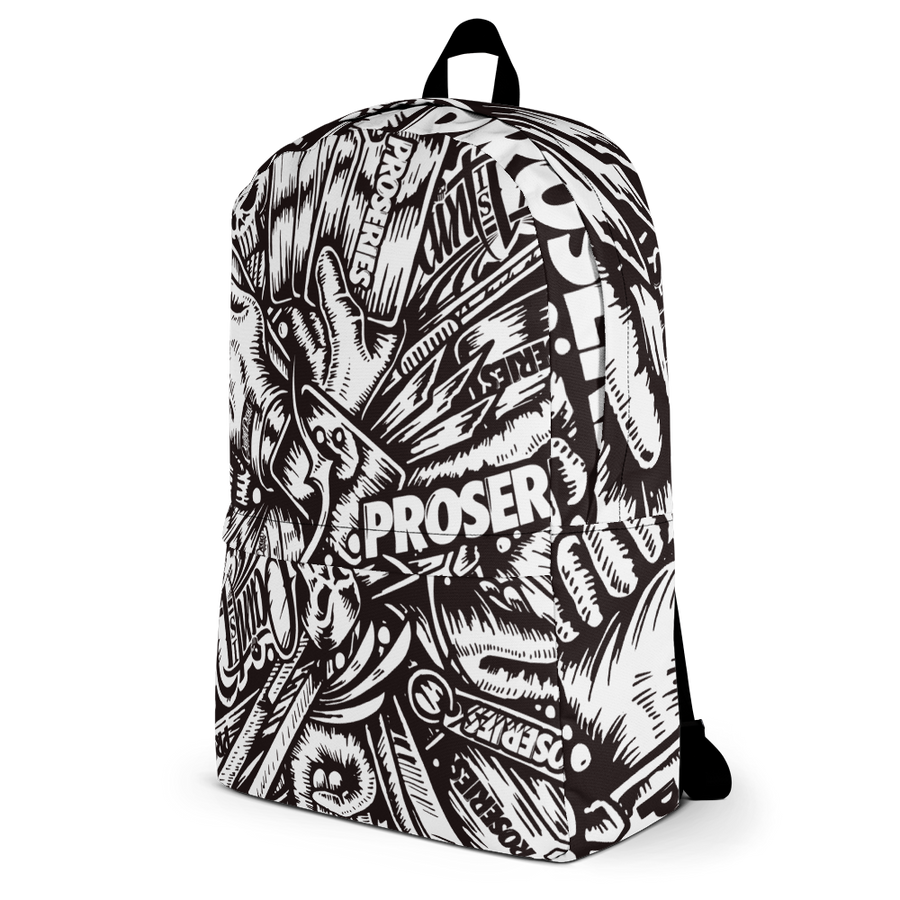 PROCAMO Backpack Black / White - pidmerch PROCAMO Backpack Black / White - pidmerch