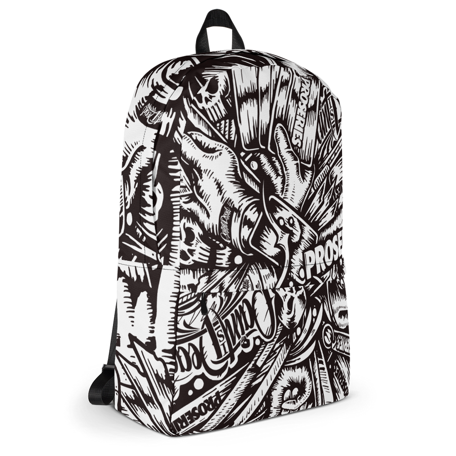 PROCAMO Backpack Black / White - pidmerch PROCAMO Backpack Black / White - pidmerch