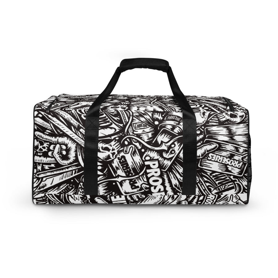 PROCAMO Duffle Bag - Black / White - pidmerch PROCAMO Duffle Bag - Black / White - pidmerch