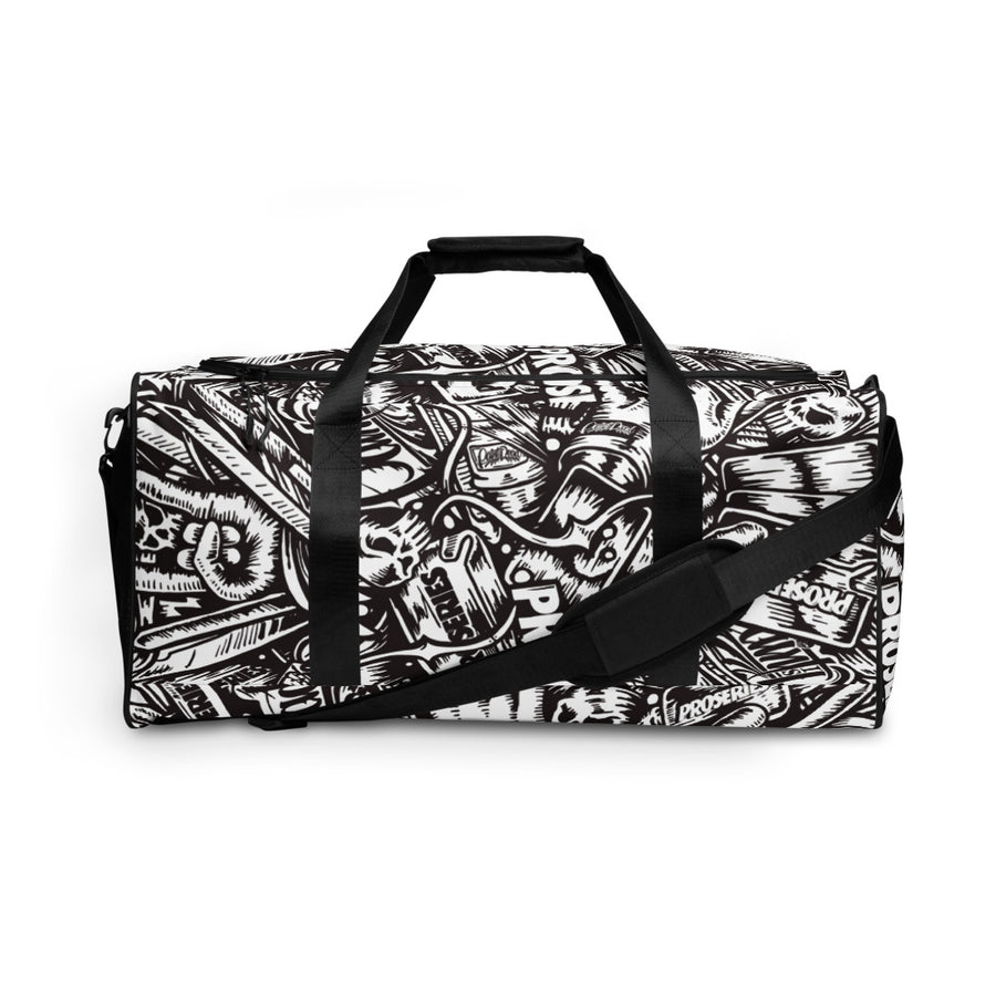 PROCAMO Duffle Bag - Black / White - pidmerch PROCAMO Duffle Bag - Black / White - pidmerch