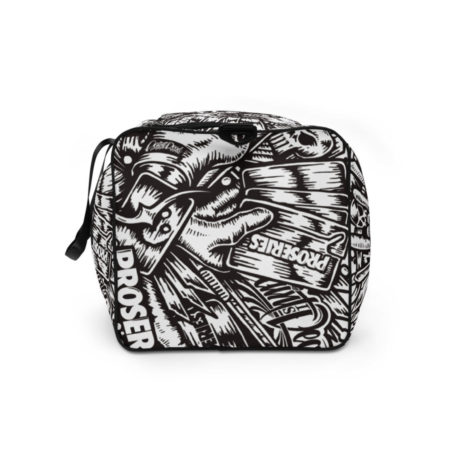 PROCAMO Duffle Bag - Black / White - pidmerch PROCAMO Duffle Bag - Black / White - pidmerch