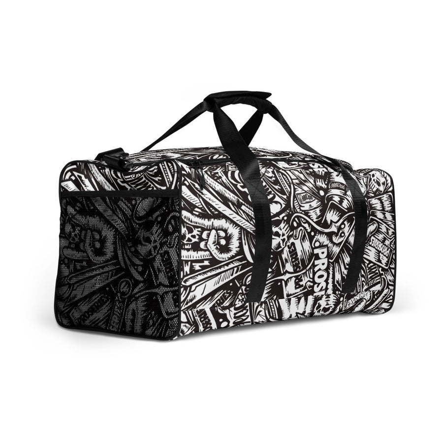 PROCAMO Duffle Bag - Black / White - pidmerch PROCAMO Duffle Bag - Black / White - pidmerch