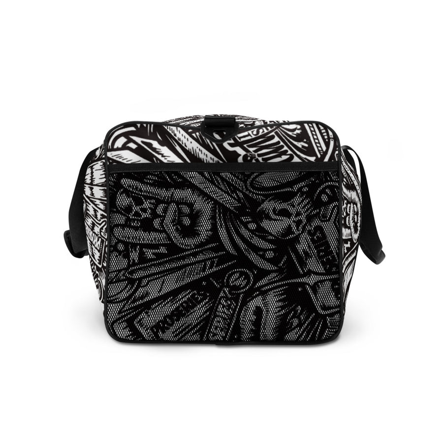 PROCAMO Duffle Bag - Black / White - pidmerch PROCAMO Duffle Bag - Black / White - pidmerch