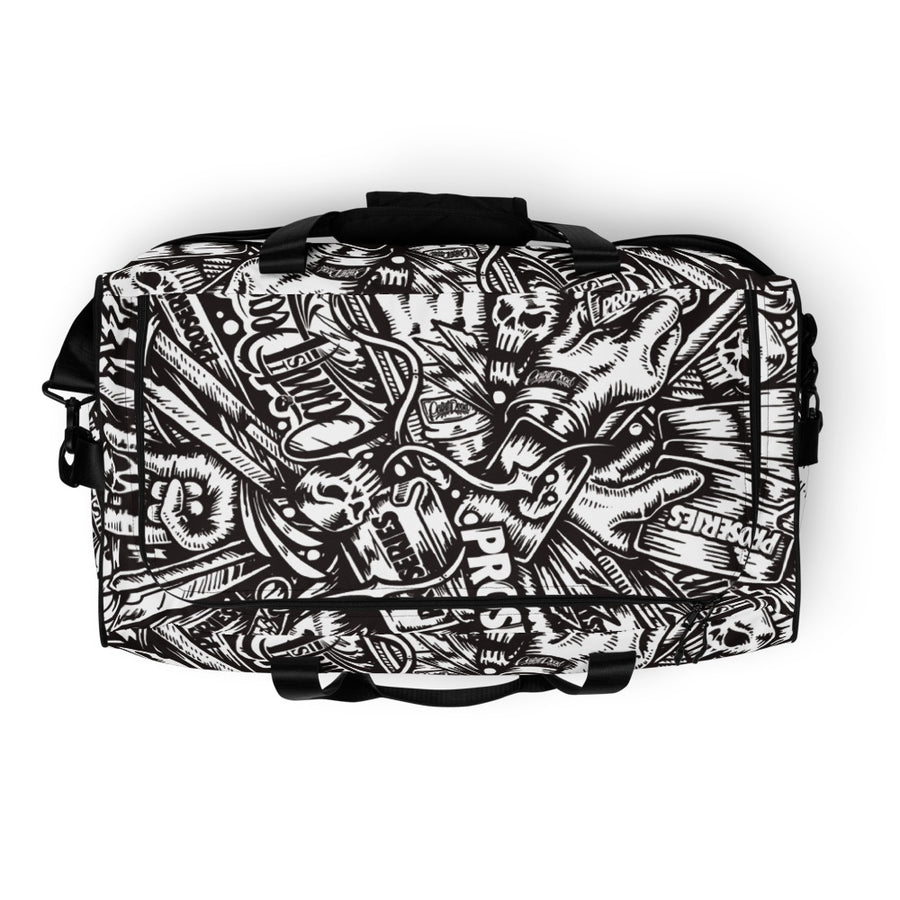 PROCAMO Duffle Bag - Black / White - pidmerch PROCAMO Duffle Bag - Black / White - pidmerch