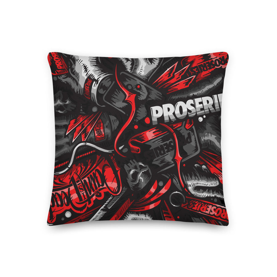 PROCAMO Premium Pillow Black Red - pidmerch PROCAMO Premium Pillow Black Red - pidmerch