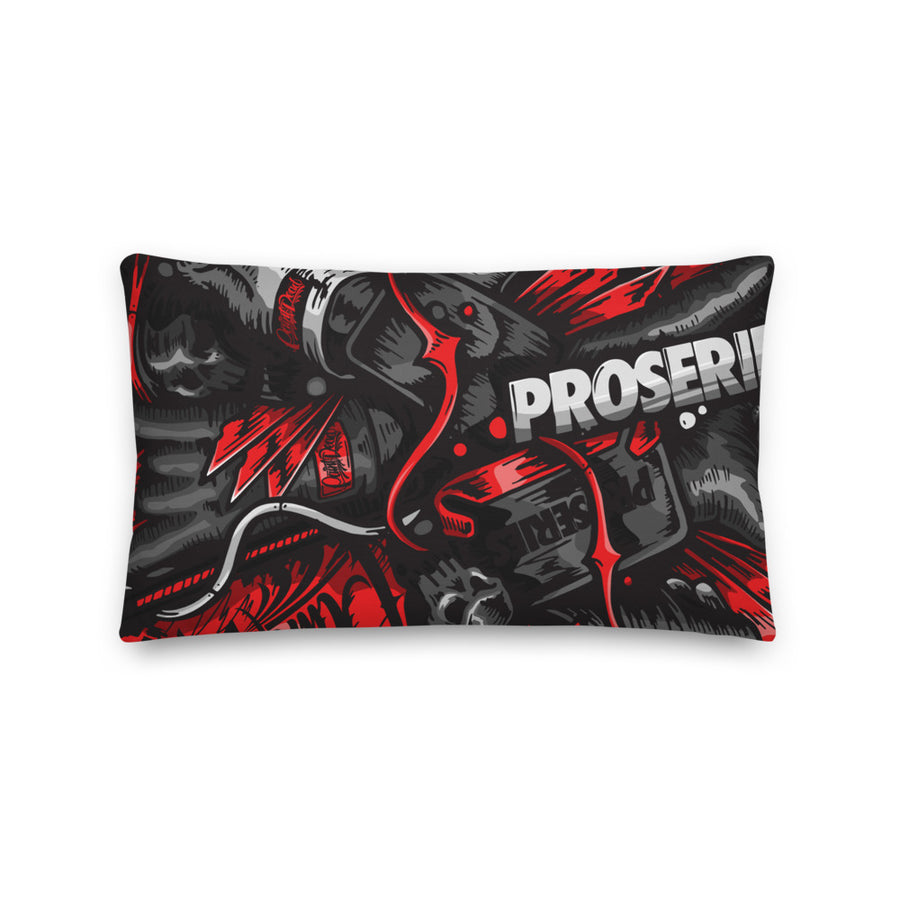 PROCAMO Premium Pillow Black Red - pidmerch PROCAMO Premium Pillow Black Red - pidmerch