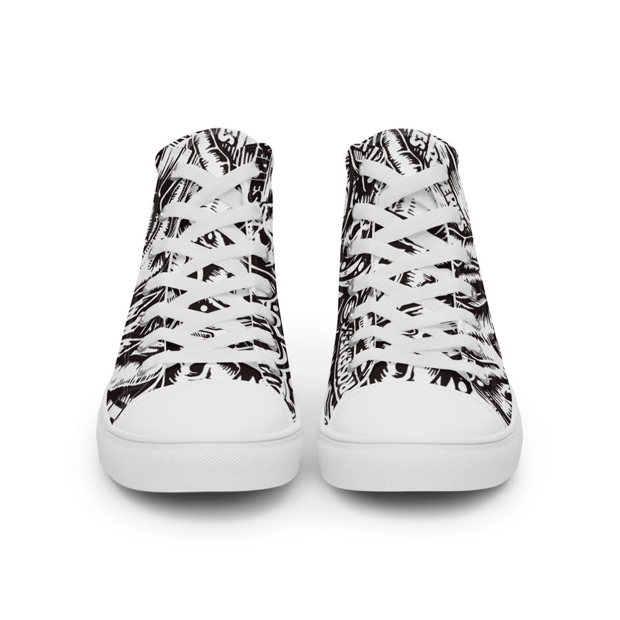 Men’s high top canvas shoes - pidmerch Men’s high top canvas shoes - pidmerch