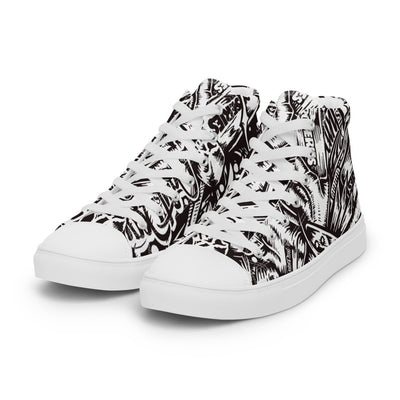 Men’s high top canvas shoes - pidmerch