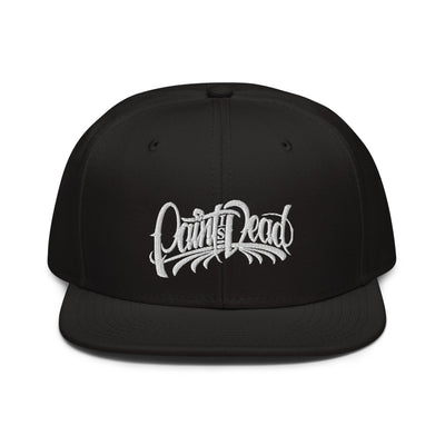 Paint is Dead White Logo Snapback Hat - pidmerch