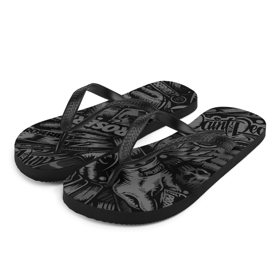 Paint is Dead PROCAMO Flip-Flops - pidmerch Paint is Dead PROCAMO Flip-Flops - pidmerch
