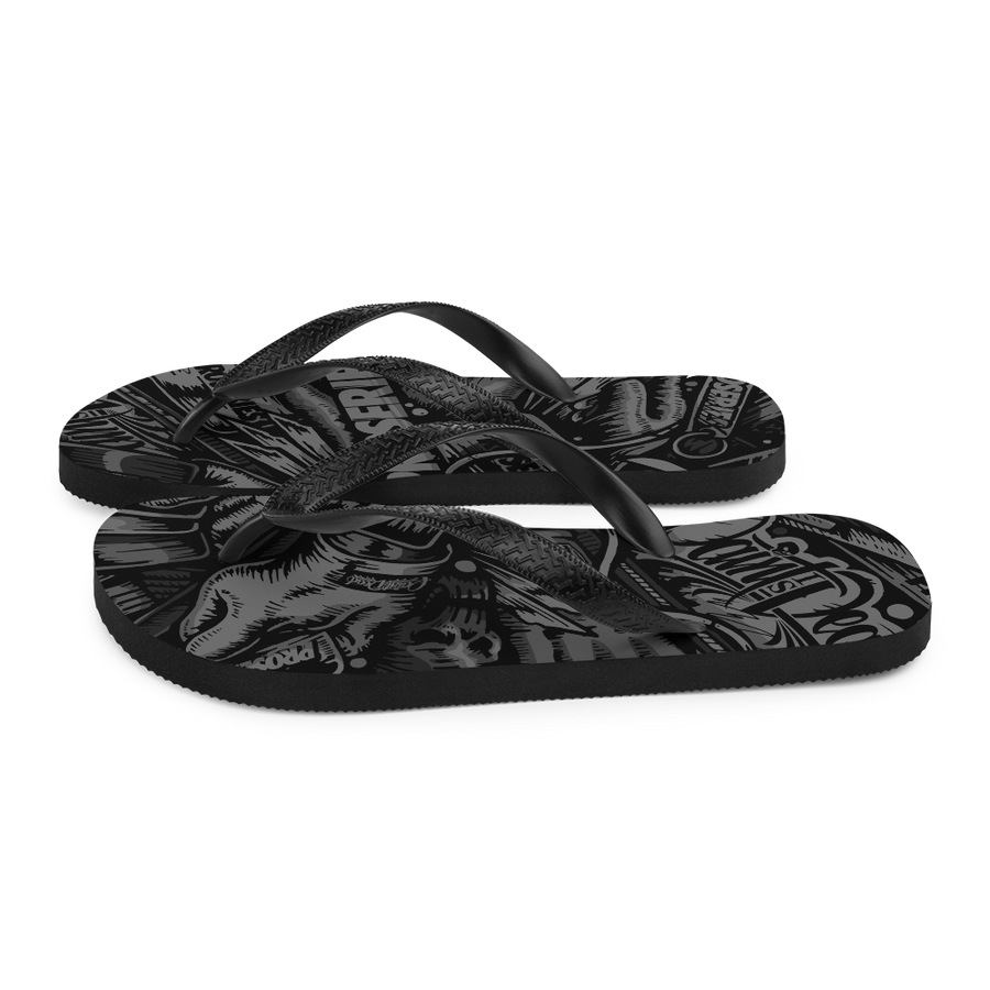 Paint is Dead PROCAMO Flip-Flops - pidmerch Paint is Dead PROCAMO Flip-Flops - pidmerch