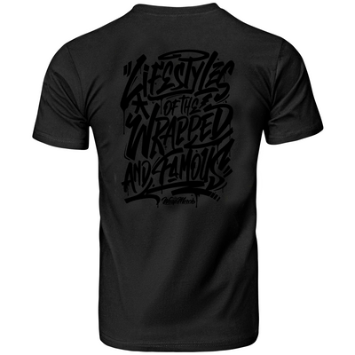 Black Friday "Lifestyles of the Wrapped and Famous" T-Shirt - Wrap Merch