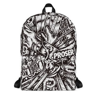 PROCAMO Backpack Black / White - pidmerch